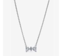 PANDORA Silver Sparkling Bow Necklace 393509C01-45