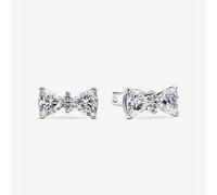 PANDORA Silver Sparkling Bow Stud Earrings 293506C01