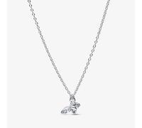 PANDORA Silver Sparkling Butterfly Pendant Necklace 394266C01-45