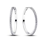 Pandora Silver Sparkling Hoop Earrings