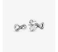 PANDORA Silver Sparkling Infinity Stud Earrings 298820C01