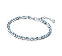 Pandora Silver Sparkling Light Blue Tennis Bracelet - 18cm