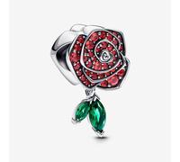 PANDORA Silver Sparkling Rose In Bloom Charm 793201C02