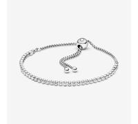 PANDORA Silver Sparkling Slider Tennis Bracelet 599375C01-2