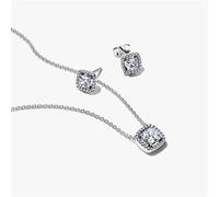 Pandora Silver Square Halo Jewellery Gift Set - Silver