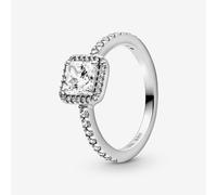 PANDORA Silver Square Sparkle Halo Ring 198863C01-58