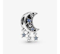 PANDORA Silver Star Crescent Moon Charm 799643C01