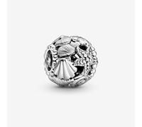 PANDORA Silver Starfish Shells Hearts Charm 798950C00