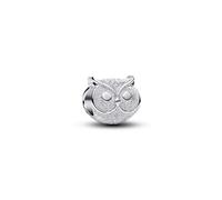 Pandora Silver Textured Owl Mini Charm