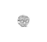 Pandora Silver Textured Skull Mini Charm