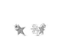 Pandora Sparkling Asymmetric Star Stud Earrings 290012C01 - Sterling Silver & Cubic Zirconia, Moments Collection