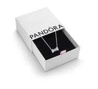 PANDORA Sparkling Bow Necklace-With Gift Box