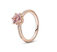 PANDORA Sparkling Crown Solitaire Pink Crystal