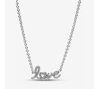 PANDORA Sparkling Handwritten Love Necklace 393076C01-45