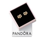 Pandora Sparkling Infinity Heart Stud Earrings-With Gift Box