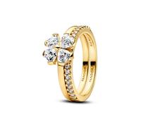 Pandora Sparkling Lucky Clover Splittable Ring - 52