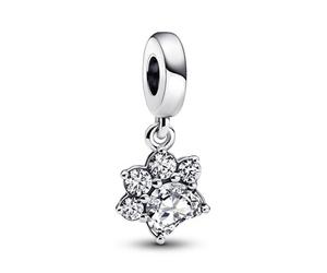 Pandora Sparkling Pet Paw Print Dangle Charm