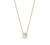 Pandora Sparkling Round Halo Pendant Collier Necklace - 14k Gold - Gift for Her - No Box
