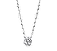 Pandora Sparkling Round Halo Pendant Collier Necklace - 45cm