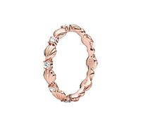 PANDORA Sparkling Shell Ring Rose Size 54, Sterling Silver Non-precious metal Sterling silver, Not applicable