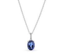 Pandora Moments Snake chain sterling silver bracelet with asymettric star clasp and clear cubic zirconia, 17