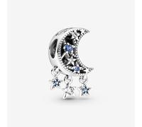 Pandora Star & Crescent Moon Charm-With Gift Box