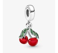 PANDORA Sterling Silver Asymmetrical Cherry Fruit Dangle Charm 791583C01