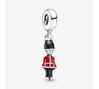 PANDORA Sterling Silver British Toy Soldier Dangle Charm 791513ENMX