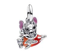 Pandora Sterling Silver Charm Pendant Disney Stitch on Rocket 793742C01