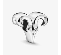 PANDORA Sterling Silver Cubic Zirconia Sparkling Aries Zodiac Charm 798416C01
