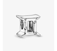 PANDORA Sterling Silver Cubic Zirconia Sparkling Gemini Zodiac Charm 798428C01