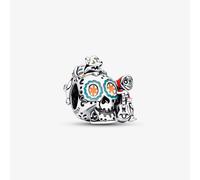 PANDORA Sterling Silver Disney Pixar Coco Miguel Candy Skull Charm 792817C01
