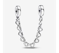 PANDORA Sterling Silver Linked Hearts Safety Chain Charm 792274C00-05