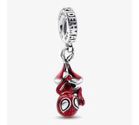 PANDORA Sterling Silver Marvel Hanging Spider-Man Dangle Charm 792323C01