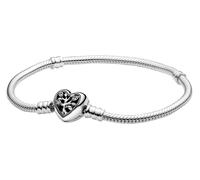 Pandora Sterling Silver Moments Family Tree Heart Clasp Bracelet 925