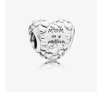 PANDORA Sterling Silver Mum In A Million Heart Charm 797781CZR