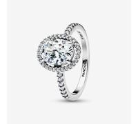 PANDORA Sterling Silver Oval Halo Ring 193777C01-50