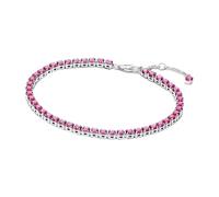 PANDORA Sterling Silver Sparkling Pink Tennis Bracelet with Crystals - Timeless Collection - Length: 16cm - 591469C04-16