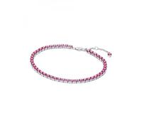 Pandora Sterling Silver Sparkling Pink Tennis Bracelet with Crystals - Timeless Collection - Length: 18cm - 591469C04-18, 591469C04-18, Sterling Silver, Cubic Zirconia