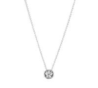 Pandora Sterling Silver Sparkling Snowflake Necklace 45cm, 45 cm, Metal, Cubic Zirconia