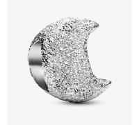 PANDORA Sterling Silver Textured Moon Charm 794054C00