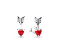 Pandora Earrings Murano Glass Heart and Arrow Earrings 293668C01