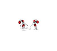 Pandora Stud Earrings Sparkling Red Candy Cane Genuine 292996C01
