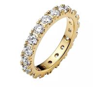 Pandora Timeless 14k Gold-plated Sparkling Row Eternity Ring with clear cubic zirconia, 60