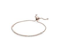 Pandora Timeless 14k Rose gold-plated Sparkling Slider Tennis bracelet with clear cubic zirconia, 1