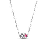 PANDORA PandoraTimeless 393632C01-45 Radiant Wreath Heart Pendant Necklace Sterling Silver with Zirconia 45 cm, 45cm, Sterling Silver, Cubic Zirconia