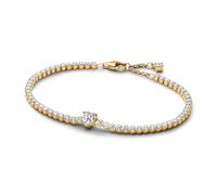 PANDORA Timeless 560041C01-20 Sterling Silver 14ct Gold Plated Cubic Zirconia Tennis Bracelet 20 cm / 20 cm, 20 cm, Sterling Silver, Cubic Zirconia