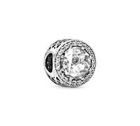 Pandora Timeless Abstract silver charm with clear cubic zirconia