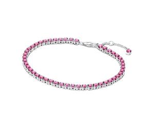 Pandora Timeless Collection 591469C04-16 Sterling Silver Sparkling Pink Tennis Bracelet with Crystals (16cm) 591469C04-16 Sterling Silver Cubic Zirconia, 591469C04-16, Sterling Silver, Cubic Zirconia