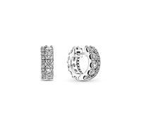 PANDORA ROSE Timeless 789218C01 Charm "Sparkling Heart" 14 Carat Rose Gold-Plated Pink Zirconia Crystal, one size, Sterling Silver, Cubic